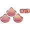Matubo Ginkgo Leaf Bead 2-Hole Tube 7.5mm Luster - Metallic Red PB399-87-LK03000