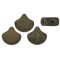 Matubo Ginkgo Leaf Bead 2-Hole Tube 7.5mm Matte - Luster - Metallic Olivine PB399-87-MLK23980