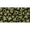 Japanese Toho Seed Beads Tube Round 6/0 Matte-Color Dk Olive TR-06-617