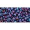 Japanese Toho Seed Beads Tube Round 8/0 Matte-Color Iris - Blue TR-08-705