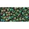 Japanese Toho Seed Beads Tube Round 8/0 Matte-Color Iris - Peridot TR-08-707