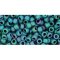 Japanese Toho Seed Beads Tube Round 8/0 Matte-Color Iris - Teal TR-08-706