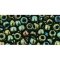 Japanese Toho Seed Beads Tube Round 6/0 Metallic Iris - Green/Brown TR-06-84