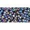 Japanese Toho Seed Beads Tube Round 8/0 Metallic Rainbow Iris TR-08-86
