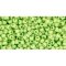 Japanese Toho Seed Beads Tube Round 11/0 Opaque-Frosted Sour Apple TR-11-44F