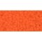 Japanese Toho Seed Beads Tube Round 11/0 Opaque-Frosted Sunset Orange TR-11-50F