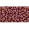 Japanese Toho Seed Beads Tube Round 8/0 Opaque-Rainbow-Frosted Red TR-08-768