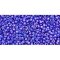 Japanese Toho Seed Beads Tube Round 15/0 Opaque-Rainbow Navy Blue TR-15-408/c