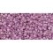 Japanese Toho Seed Beads Tube Treasure #1 11/0 Cylinder Pink-Lined Rosaline Rainbow