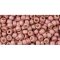 Japanese Toho Seed Beads Tube Round 8/0 PermaFinish - Matte Galvanized Peach Coral TR-08-PF552F
