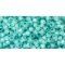 Japanese Toho Seed Beads Tube Round 11/0 PermaFinish - Silver-Lined Milky Aqua TR-11-PF2117