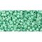 Japanese Toho Seed Beads Tube Round 11/0 PermaFinish - Silver-Lined Milky Dk Peridot TR-11-PF2119