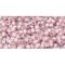 Japanese Toho Seed Beads Tube Round 11/0 PermaFinish - Silver-Lined Milky Lt Amethyst TR-11-PF2121