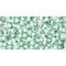 Japanese Toho Seed Beads Tube Round 11/0 PermaFinish - Silver-Lined Milky Lt Aqua TR-11-PF2116