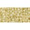 Japanese Toho Seed Beads Tube Round 11/0 PermaFinish - Silver-Lined Milky Lt Jonquil TR-11-PF2125