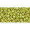 Japanese Toho Seed Beads Tube Round 8/0 Permafinish - Galvanized Lemon Gold TR-08-PF590