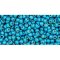 Japanese Toho Seed Beads Tube Round 11/0 Permafinish - Matte Galvanized Aqua Sky TR-11-PF582F