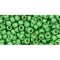 Japanese Toho Seed Beads Tube Round 8/0 Permafinish - Matte Galvanized Green TR-08-PF587F