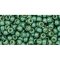 Japanese Toho Seed Beads Tube Round 8/0 Permafinish - Matte Galvanized Jade TR-08-PF589F