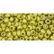 Japanese Toho Seed Beads Tube Round 8/0 Permafinish - Matte Galvanized Lemon TR-08-PF590F