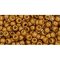 Japanese Toho Seed Beads Tube Round 8/0 Permafinish - Matte Galvanized Old Gold TR-08-PF591F
