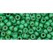 Japanese Toho Seed Beads Tube Round 8/0 Permafinish - Matte Galvanized Spring Green TR-08-PF588F