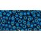 Japanese Toho Seed Beads Tube Round 8/0 Permafinish - Matte Galvanized Turkish Blue TR-08-PF584F