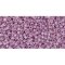 Japanese Toho Seed Beads Tube Treasure #1 11/0 Cylinder Purple-Lined Crystal