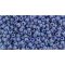 Japanese Toho Seed Beads Tube Round 11/0 Semi Glazed Rainbow - Soft Blue TR-11-2636F