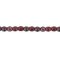 Czech Faceted Round Firepolished Glass Beads 3mm (50) Siam Ruby - Vega