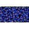 Japanese Toho Seed Beads Tube Round 8/0 Silver-Lined Cobalt TR-08-28