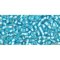 Japanese Toho Seed Beads Tube Round 11/0 Silver-Lined Frosted Aquamarine TR-11-23F