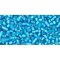 Japanese Toho Seed Beads Tube Round 11/0 Silver-Lined Frosted Dk Aqua TR-11-23BF