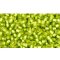 Japanese Toho Seed Beads Tube Round 11/0 Silver-Lined Frosted Lime Green TR-11-24F