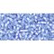 Japanese Toho Seed Beads Tube Round 11/0 Silver-Lined Frosted Lt Sapphire TR-11-33F