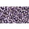 Japanese Toho Seed Beads Tube Round 11/0 Silver-Lined Frosted Lt Tanzanite TR-11-39F