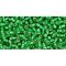 Japanese Toho Seed Beads Tube Round 11/0 Silver-Lined Grass Green TR-11-27B