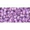 Japanese Toho Seed Beads Tube Round 8/0 Silver-Lined Milky Amethyst TR-08-2108