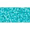 Japanese Toho Seed Beads Tube Round 11/0 Silver-Lined Milky Aqua TR-11-2117