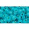 Japanese Toho Seed Beads Tube Round 6/0 Silver-Lined Milky Aqua TR-06-2117