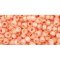 Japanese Toho Seed Beads Tube Round 8/0 Silver-Lined Milky Peach TR-08-2111