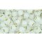 Japanese Toho Seed Beads Tube Round 6/0 Silver-Lined Milky White TR-06-2100