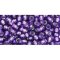 Japanese Toho Seed Beads Tube Round 8/0 Silver-Lined Purple TR-08-2224