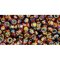 Japanese Toho Seed Beads Tube Round 8/0 Silver-Lined Rainbow Topaz TR-08-2034