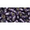 Japanese Toho Seed Beads Tube Round 6/0 Silver-Lined Tanzanite TR-06-39
