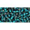 Japanese Toho Seed Beads Tube Round 8/0 Silver-Lined Teal TR-08-27BD
