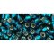 Japanese Toho Seed Beads Tube Round 6/0 Silver-Lined Teal TR-06-27BD