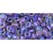 Japanese Toho Seed Beads Tube Round 6/0 Inside-Color Rainbow Crystal/Metallic Purple-Lined TR-06-265