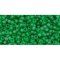 Japanese Toho Seed Beads Tube Round 11/0 Transparent-Frosted Grass Green TR-11-7BF
