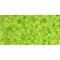 Japanese Toho Seed Beads Tube Round 11/0 Transparent-Frosted Lime Green TR-11-4F